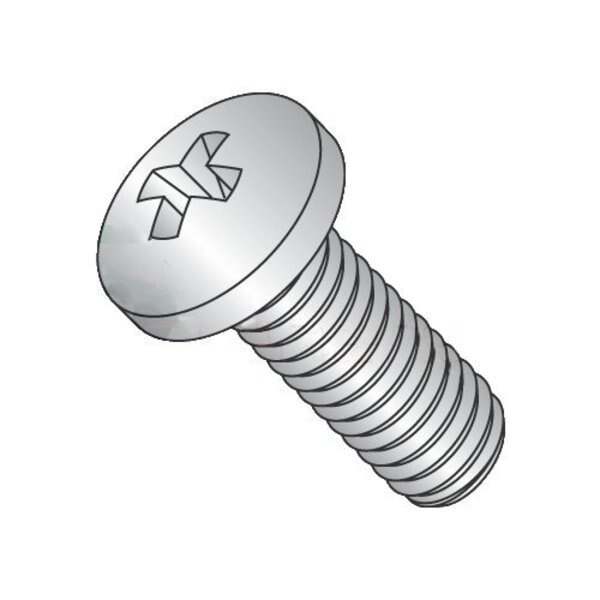 #4-40 x 1/2 in Phillips Pan Machine Screw, Plain 18-8 Stainless Steel, 2000 PK, Newport Fasteners, Mfr#: 406701
